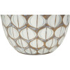 Mauro Ferretti Vaso Tibet Ø 20x45,5 cm bianco perla