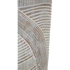 Vaso decorativo Holzig Mauro Ferretti Ø 19x55 cm bianco perla