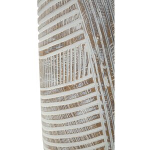 Vaso decorativo Holzig Mauro Ferretti Ø 19x55 cm bianco perla