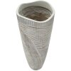 Vaso decorativo Holzig Mauro Ferretti Ø 19x55 cm bianco perla
