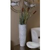 Vaso decorativo Holzig Mauro Ferretti Ø 19x55 cm bianco perla