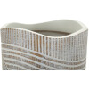 Mauro Ferretti Vaso effetto legno Ø 18x45 cm bianco perla