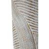 Mauro Ferretti Vaso effetto legno Ø 18x45 cm bianco perla