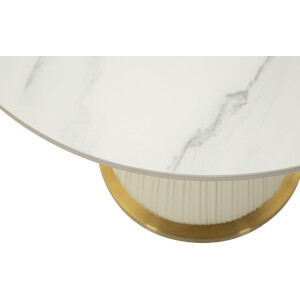 Mauro Ferretti Tavolino Nova Ø 60x54 cm crema