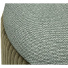 Bolzano Set 2 pouf verdi Ø38x38 e Ø32x28 cm con contenitore