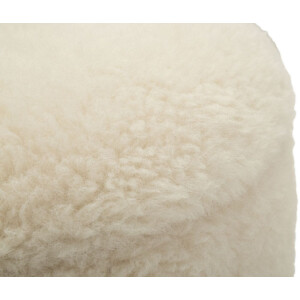 Saint-Moritz Set 2 puff con contenitore Creme Ø40x47 cm Ø32x38 cm