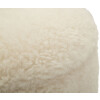 Saint-Moritz Set 2 puff con contenitore Creme Ø40x47 cm Ø32x38 cm