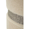 Saint-Moritz Set 2 puff con contenitore Creme Ø40x47 cm Ø32x38 cm