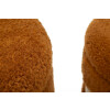 Saint-Moritz Set 2 pouf contenitori Ø40x47cm Ø32x38cm Marrone