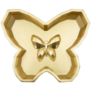 Ciotola Butterfly 20,5x17,5x3 cm dorata a forma di farfalla