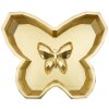 Ciotola Butterfly 20,5x17,5x3 cm dorata a forma di farfalla