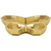 Ciotola Butterfly 20,5x17,5x3 cm dorata a forma di farfalla
