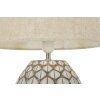 Lampada da tavolo Tibet Ø35x52 cm White Wash E27 Poliresina Mauro Ferretti