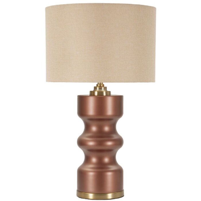 Rosenthal Lampada da tavolo in vetro marrone oro Ø40.5x69.5cm
