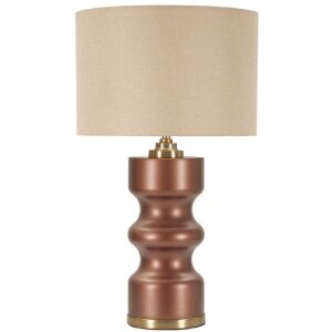 Rosenthal Lampada da tavolo in vetro marrone oro Ø40.5x69.5cm