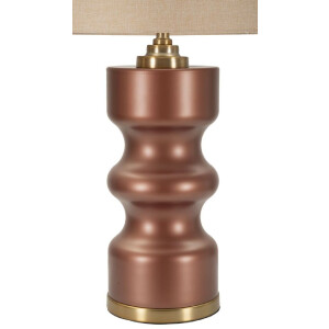 Rosenthal Lampada da tavolo in vetro marrone oro Ø40.5x69.5cm