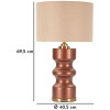 Rosenthal Lampada da tavolo in vetro marrone oro Ø40.5x69.5cm