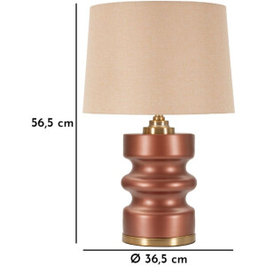 Rosenthal Lampada da tavolo in vetro marrone oro Ø36.5x56.5cm