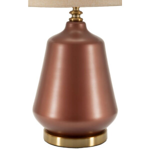 Rosenthal Lampada da tavolo vetro marrone oro Ø35.5x65cm