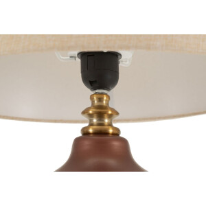 Rosenthal Lampada da tavolo vetro marrone oro Ø35.5x65cm