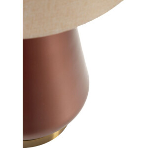 Rosenthal Lampada da tavolo vetro marrone oro Ø35.5x65cm