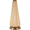 Perly Lampada da tavolo Ø36,5x68,5cm vetro oro paralume in tessuto