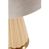 Perly Lampada da tavolo Ø36,5x68,5cm vetro oro paralume in tessuto