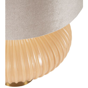 Perly Lampada da tavolo Ø33x49 cm vetro ferro stoffa madreperla oro E27 max 40W