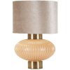 Perly Lampada da tavolo Ø33x49 cm vetro ferro stoffa madreperla oro E27 max 40W