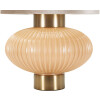 Perly Lampada da tavolo Ø33x49 cm vetro ferro stoffa madreperla oro E27 max 40W