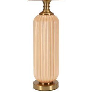 Perly Lampada da tavolo vetro scanalato paralume...