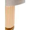 Perly Lampada da tavolo vetro scanalato paralume madreperla oro ø35,5x64cm E27