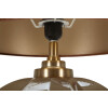 Praga Lampada da tavolo vetro ferro stoffa marrone oro 40,5x57cm
