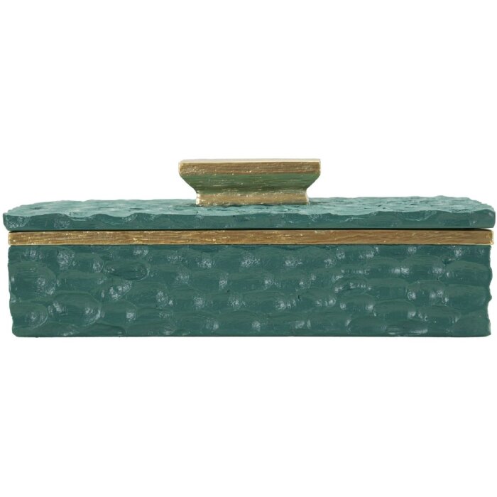 Scatola Portatutto Mauro Ferretti Grent 18,8x6,4x10,8 cm verde-oro