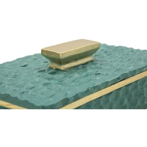 Scatola Portatutto Mauro Ferretti Grent 18,8x6,4x10,8 cm verde-oro
