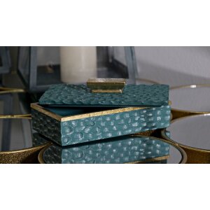 Scatola Portatutto Mauro Ferretti Grent 18,8x6,4x10,8 cm verde-oro
