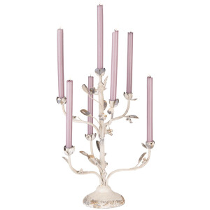 Portacandele Clayre & Eef 5Y1370 Beige Grigio...