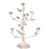 Portacandele in metallo Clayre & Eef 5Y1370 Beige Grigio Ø39x51 cm Stile Vintage