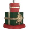 Clayre & Eef Porta albero regalo Ø44x54cm Verde Rosso Oro