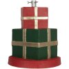 Clayre & Eef Porta albero regalo Ø44x54cm Verde Rosso Oro