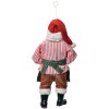 Clayre & Eef 66241 Decorazione natalizia Babbo Natale sospesa 17 cm Rosso Verde Bianco