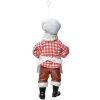 Clayre & Eef 66243 Babbo Natale decorazione panettiere tessuto 9x6x17 cm