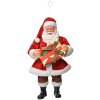 Clayre & Eef 66244 Ornamento natalizio Babbo Natale con regalo 17cm Rosso Bianco