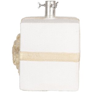 Clayre & Eef 6MG0116 Porta albero regalo Bianco Oro 26x24x33cm