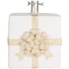 Clayre & Eef 6MG0116 Porta albero regalo Bianco Oro 26x24x33cm