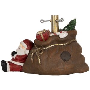 Clayre & Eef 6MG0119 Supporto albero Natale marrone rosso 46x31x30 cm