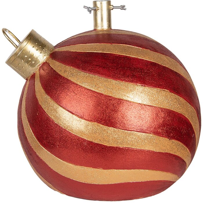 Clayre & Eef 6MG0152 Supporto albero rosso e oro 43x40x41 cm