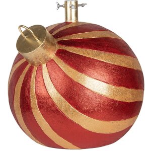Clayre & Eef 6MG0152 Supporto albero rosso e oro 43x40x41 cm