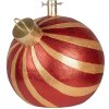 Clayre & Eef 6MG0152 Supporto albero rosso e oro 43x40x41 cm