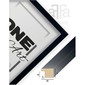 Cornice per foto FramesFactory Hekla 59,4x84,1 cm nera